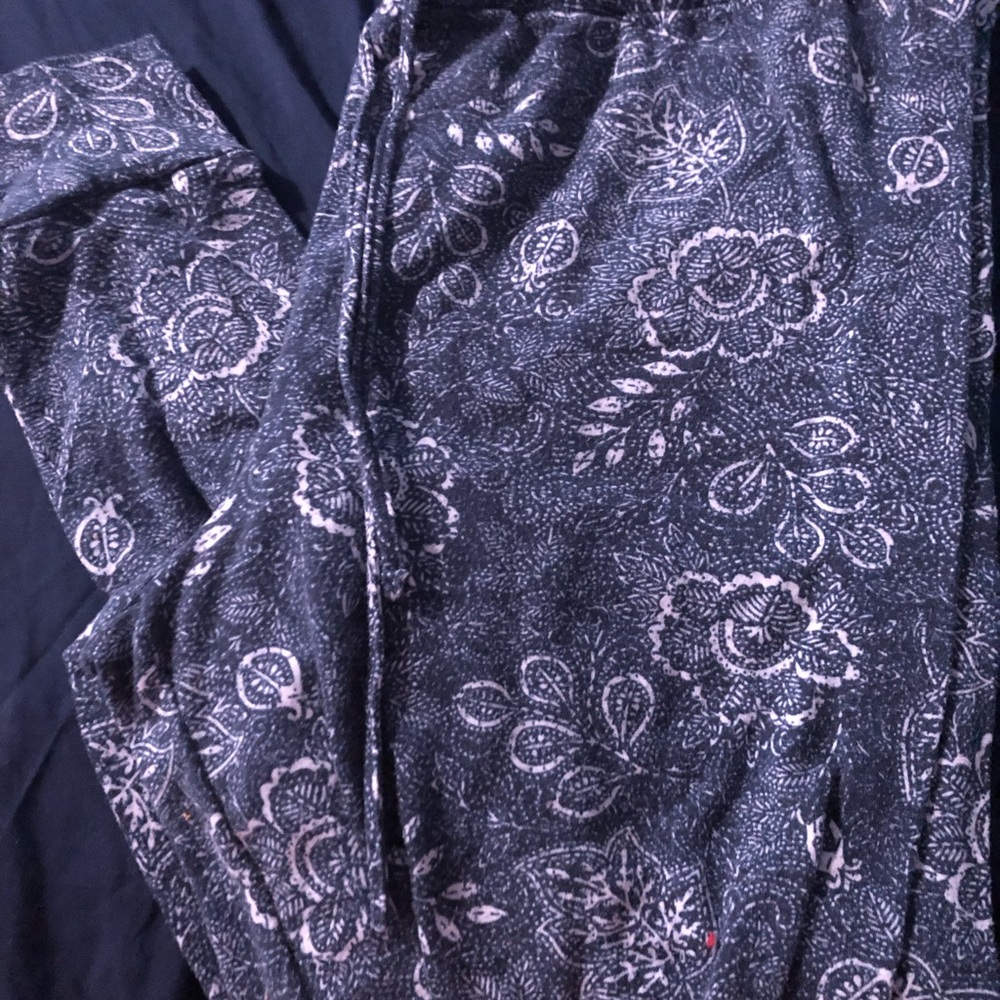 Lucky Brand Navy blue and white pj pants or comfy wear pants
